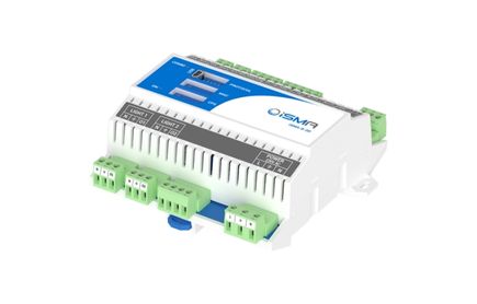 iSMA-B-2D Configurable lighting controller with Modbus RTU communication. Built-in: 2xDI, 2xSI, 2xDALI, (built-in Power supply max. 40 mA on each bus)