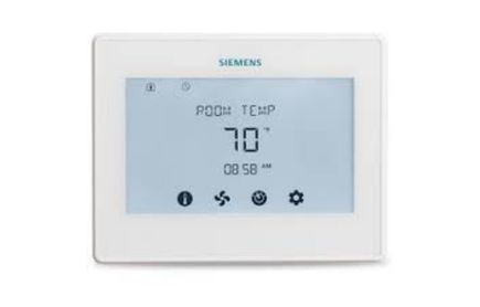 Siemens Room Thermostats for Heat-Pumps, LCD, Touchscreen, RDY Series 