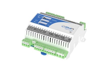 iSMA-B-FCU Configurable/Free programable fan-coil unit controller with Modbus RTU or BACnet MS/TP communication. Build-In